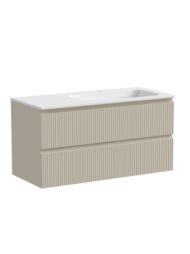 Тумба под раковину Sancos SNOB T SNT100RCE 100х45х50 подвесная цвет бежевый